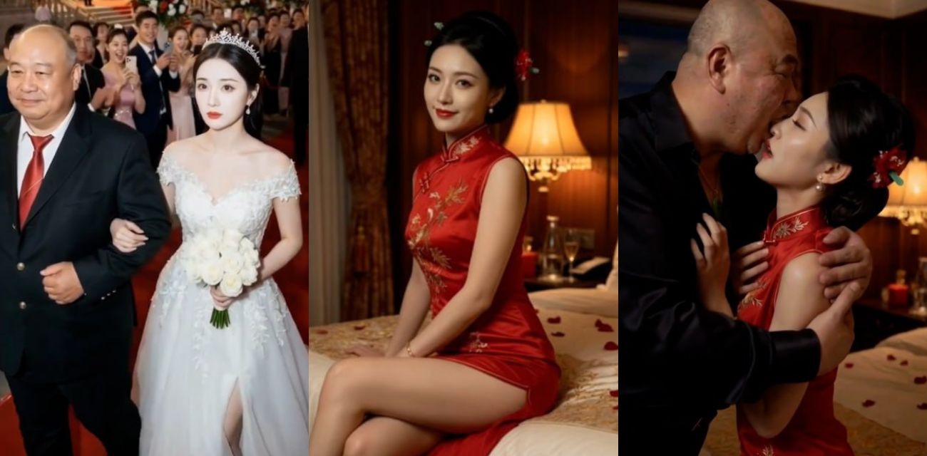 AI短剧 新婚之夜惨变公公肉便器